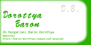 dorottya baron business card